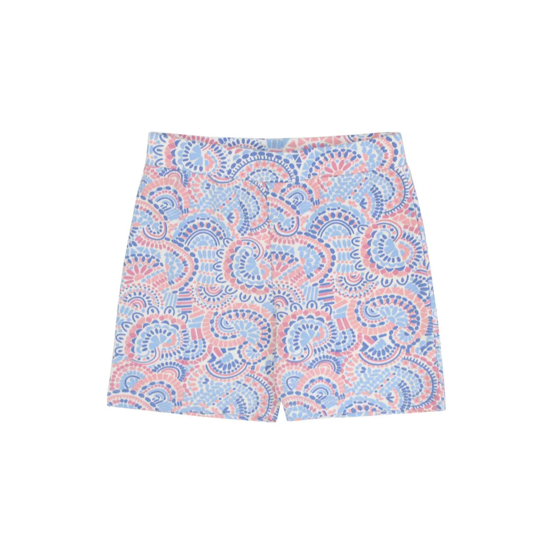 2 Piece Girls Tractor Top w/Bike Shorts