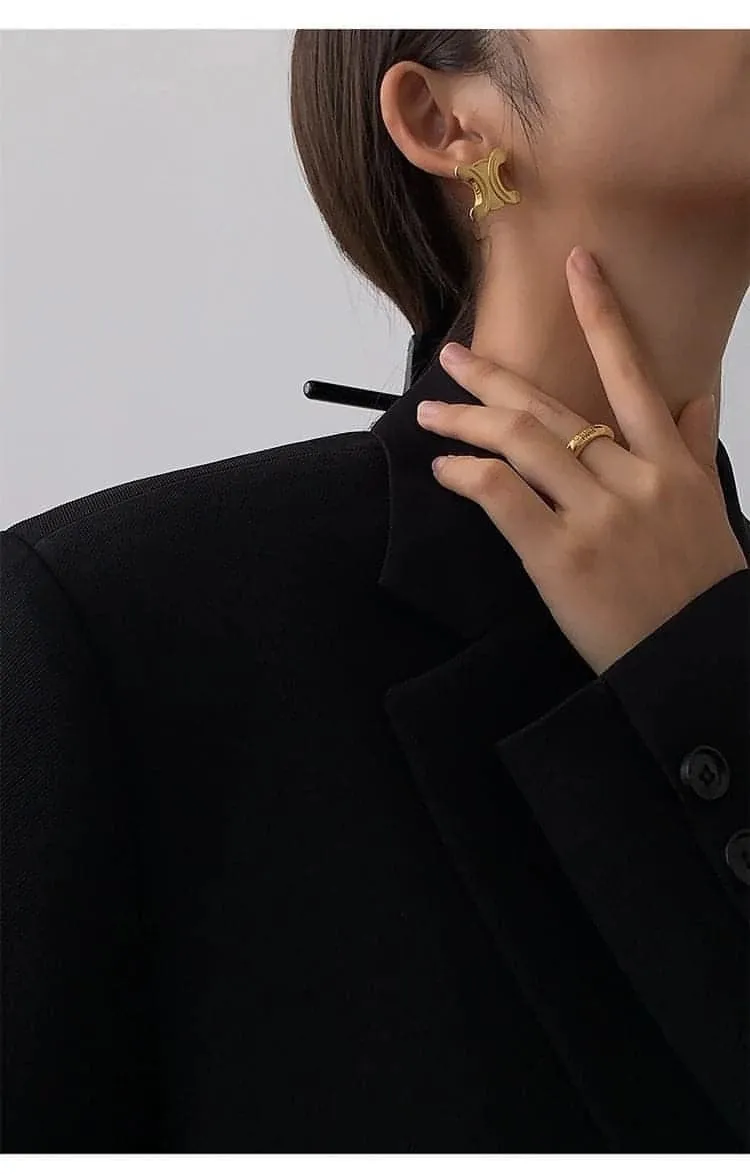 Autumn Collection - Black Loose-Fit Korean Style Jacket