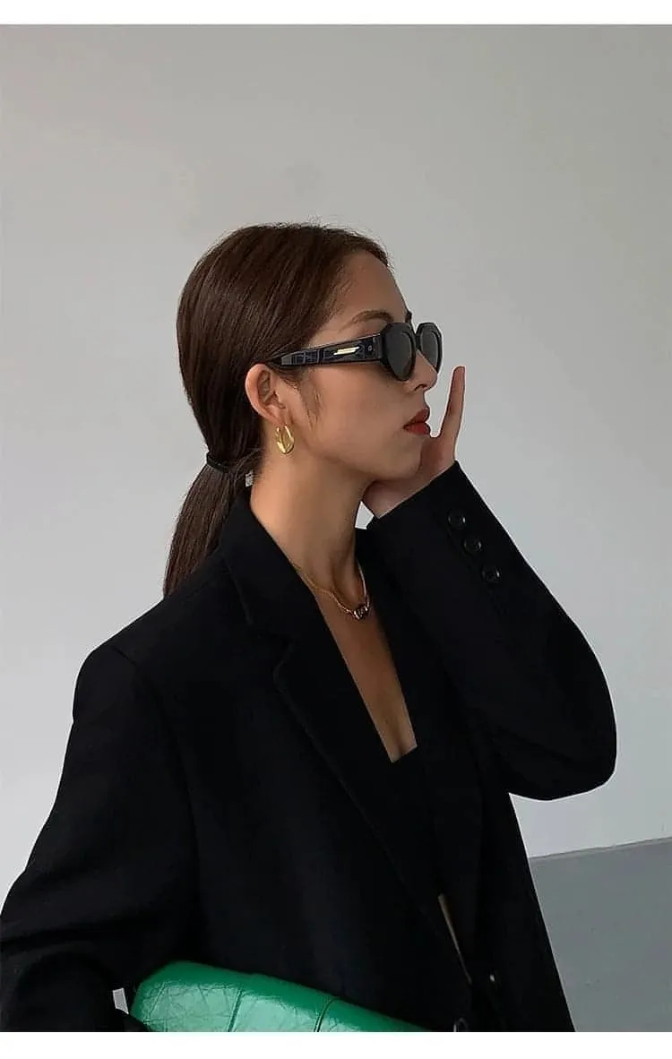 Autumn Collection - Black Loose-Fit Korean Style Jacket