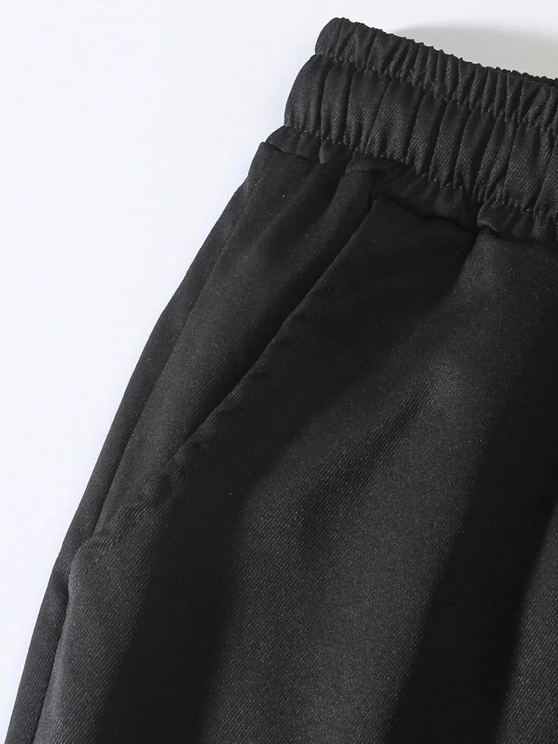 Cargo Pants for Men Slim Fit Elastic Waisted Baggy Stretch Joggers Lightweight Athletic Drawstring Hiking Pants with Pockets