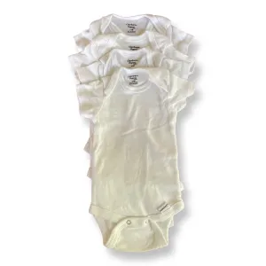 Gerber Organic White Onesies - 4 pack - 0-3 mo.