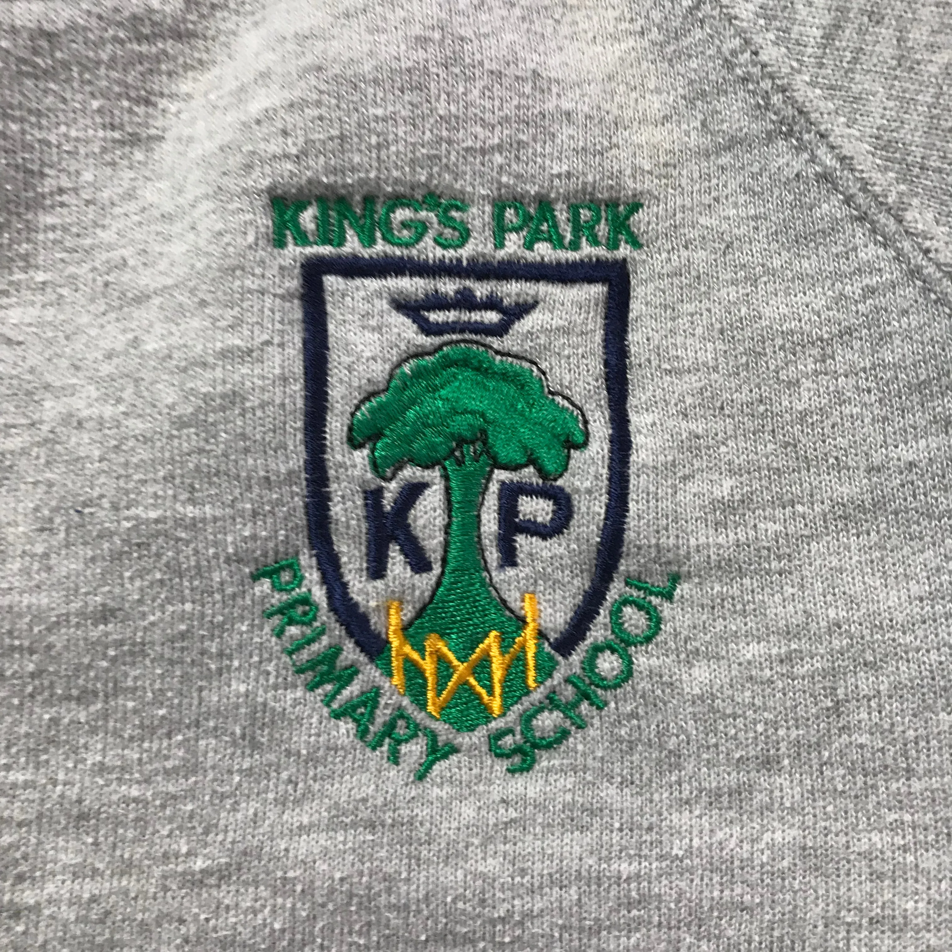 *Kings Park Primary Light Grey Crew Neck Jersey