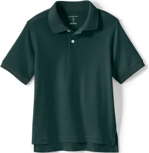 Lands' End School Uniform Kids Short Sleeve Interlock Polo Shirt