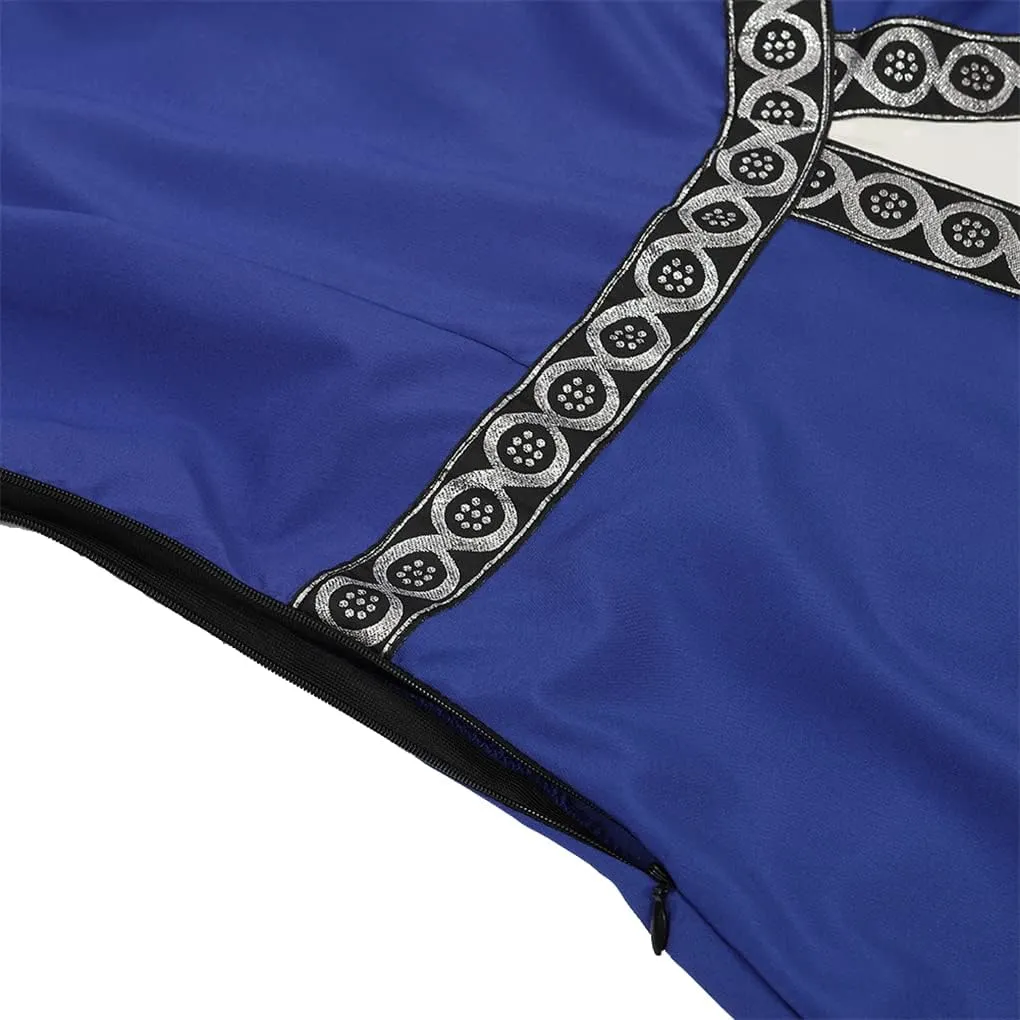 Lehauya Womens Renaissance Costumes Medieval Irish Dress Victorian Retro Gown Cosplay Long Dress