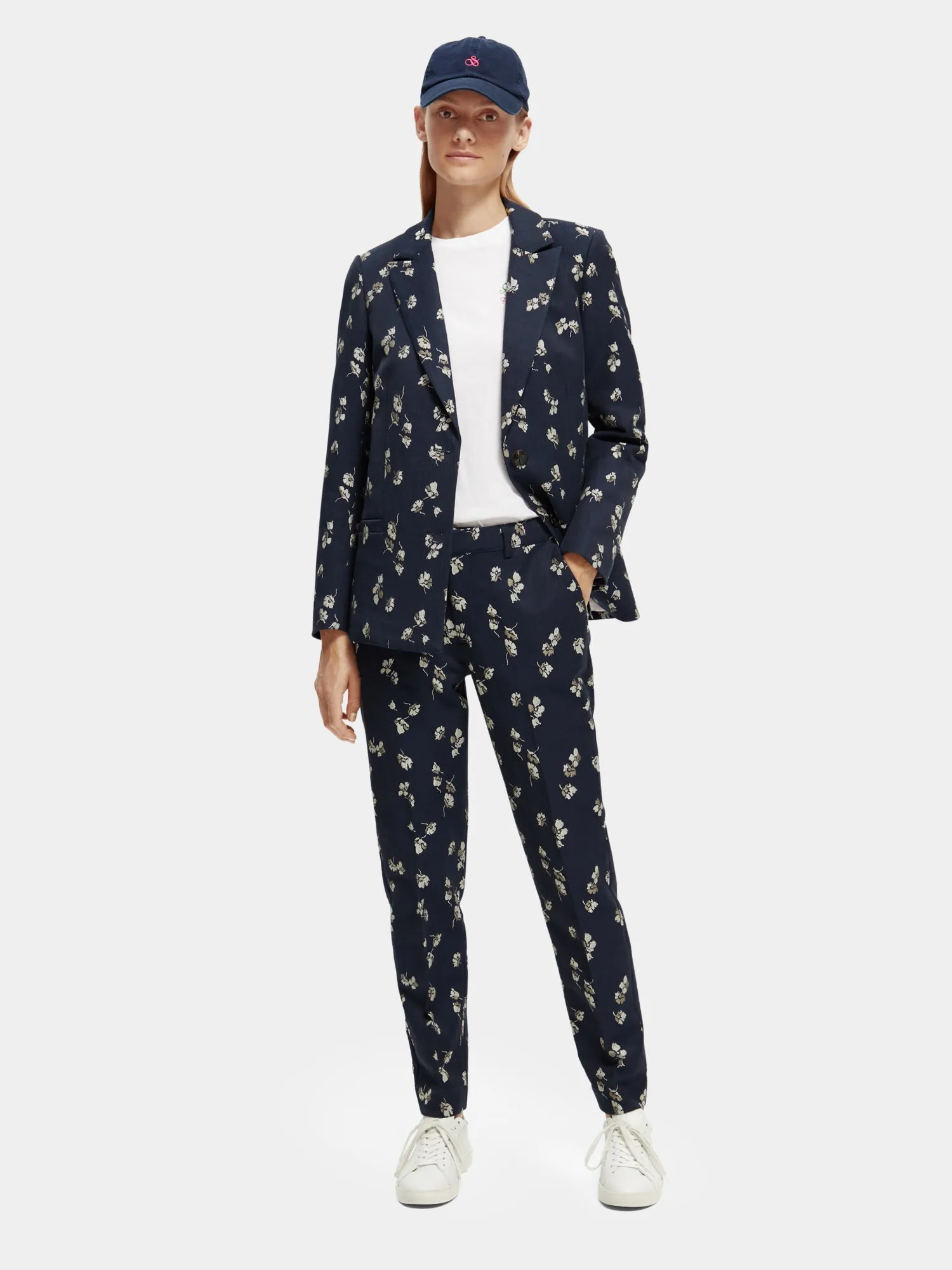 Lowry mid-rise slim-fit jacquard pants