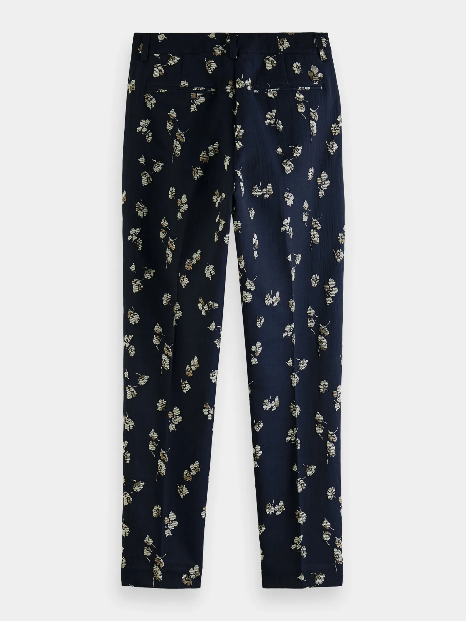 Lowry mid-rise slim-fit jacquard pants
