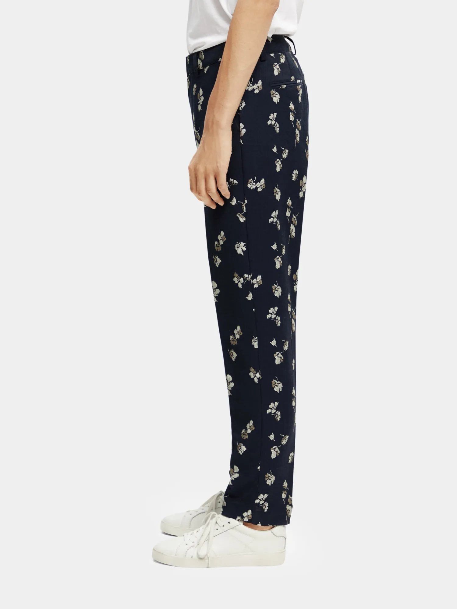 Lowry mid-rise slim-fit jacquard pants