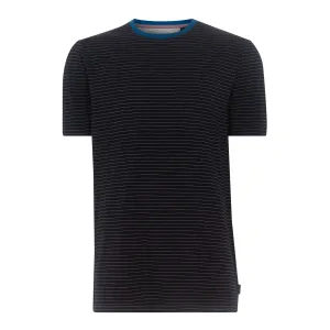 Men Dayout-Short Sleeved Striped T-Shirt - Navy