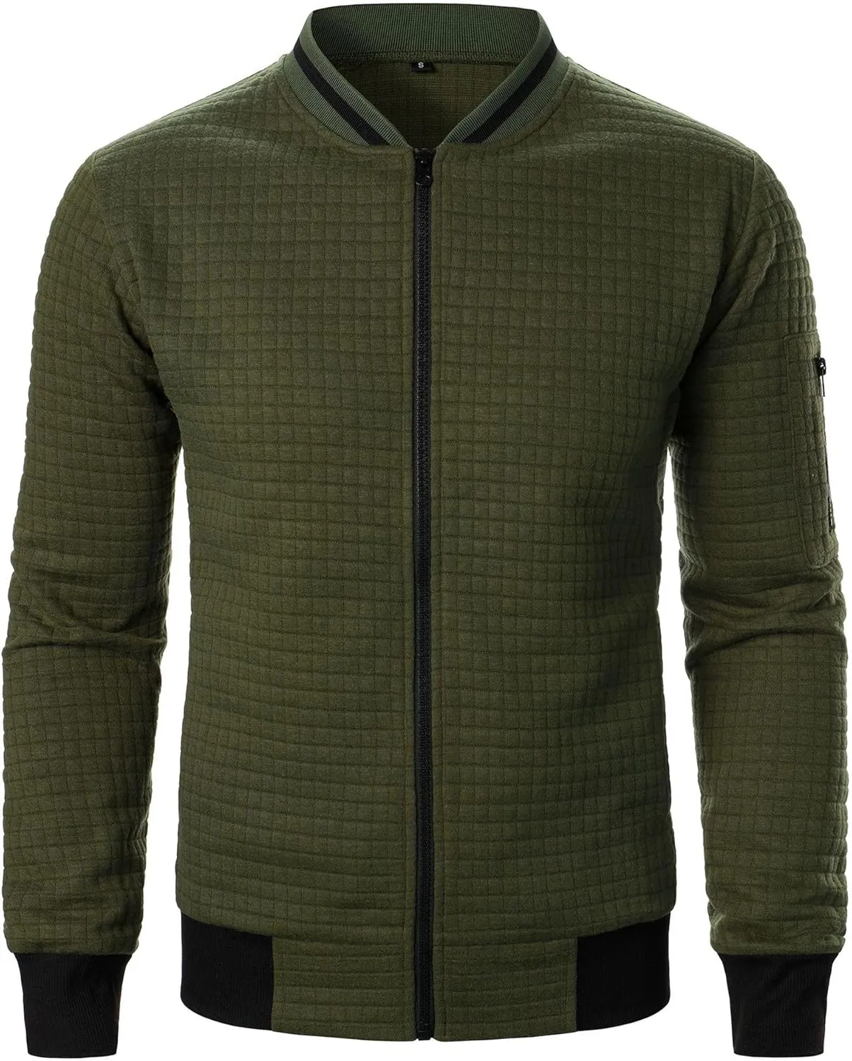 Mens Lightweight Jacket Casual Stylish Bomber Jacket Varsity Coat for Men Fall Spring Regular Fit Jackets