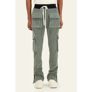Mouty Green Corduroy Cargo Pants