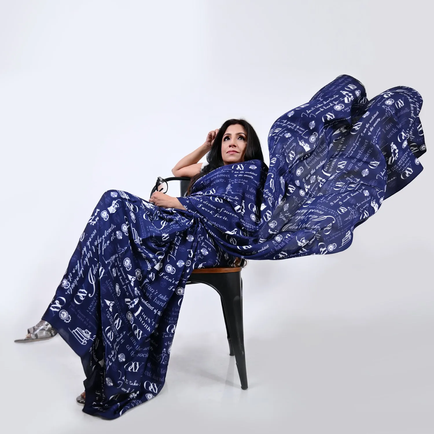 O&Y Print Saree