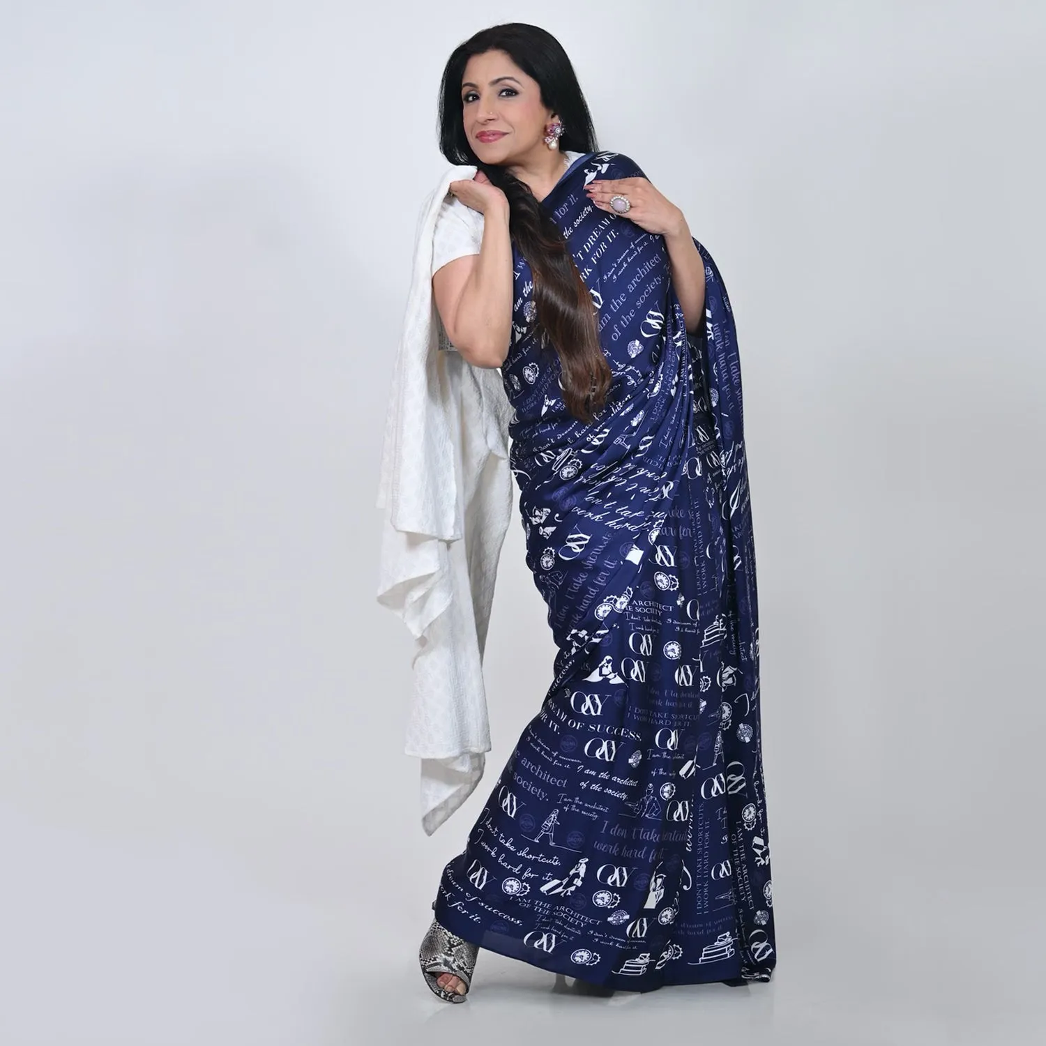 O&Y Print Saree