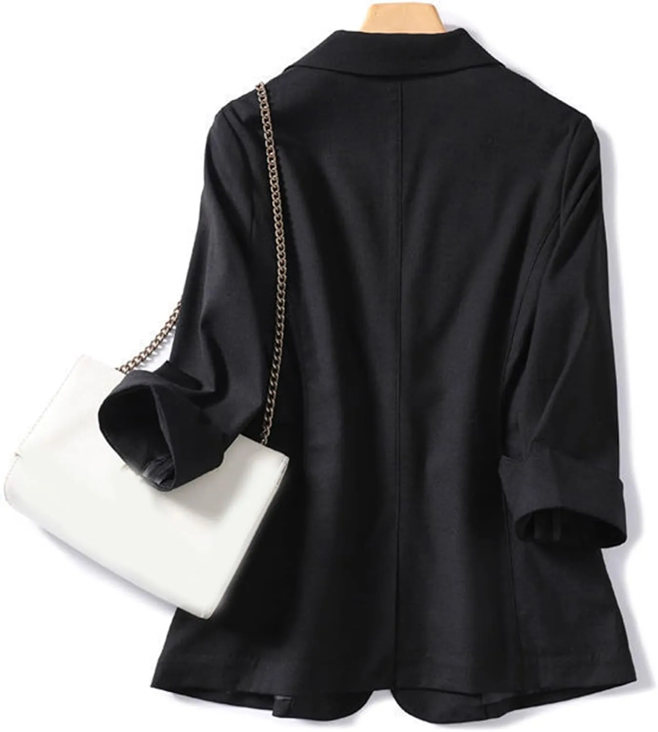 Oversized Blazers for Women Summer Lightweight Long Sleeve Lapel Button Open Front Jackets Business Casual Blazers