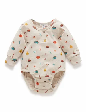 Purebaby Veggie Bodysuit - Veg Soup Print