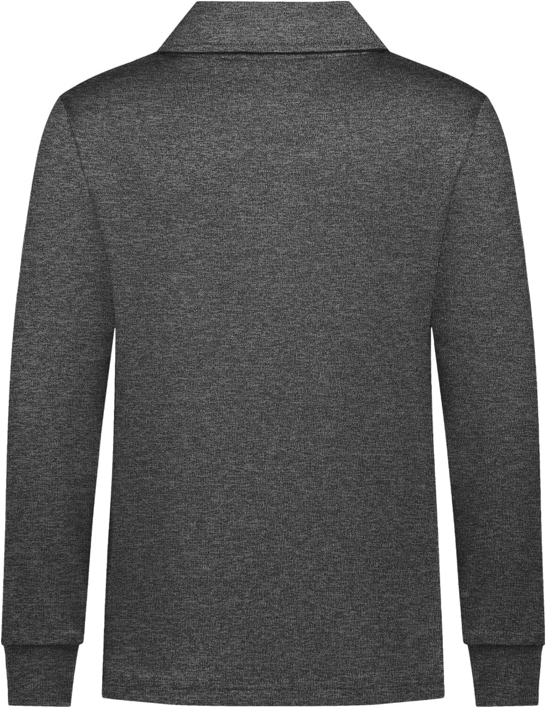 QBK Boys' Performance Polo Kids Collared Golf Shirts Long Sleeve School Uniform for 4T-16Y