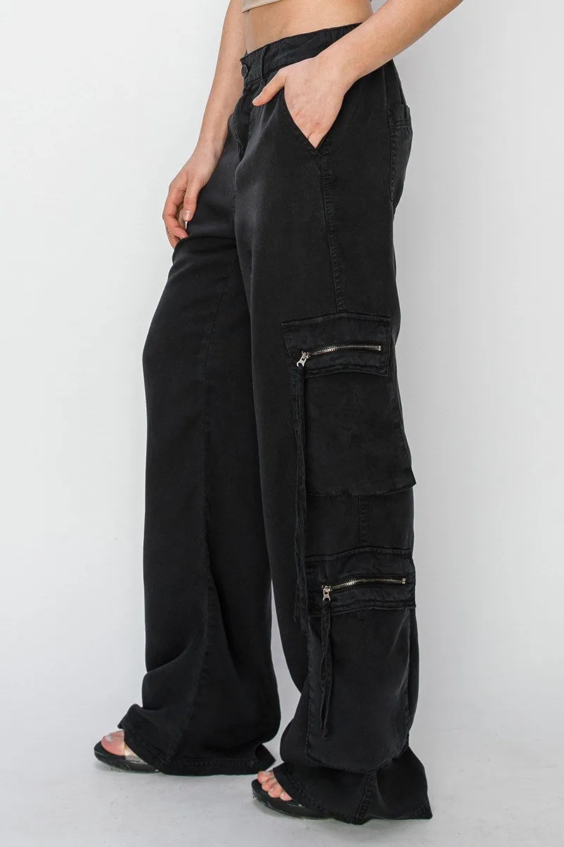 Risen Tencel Multi Cargo Pocket Pants