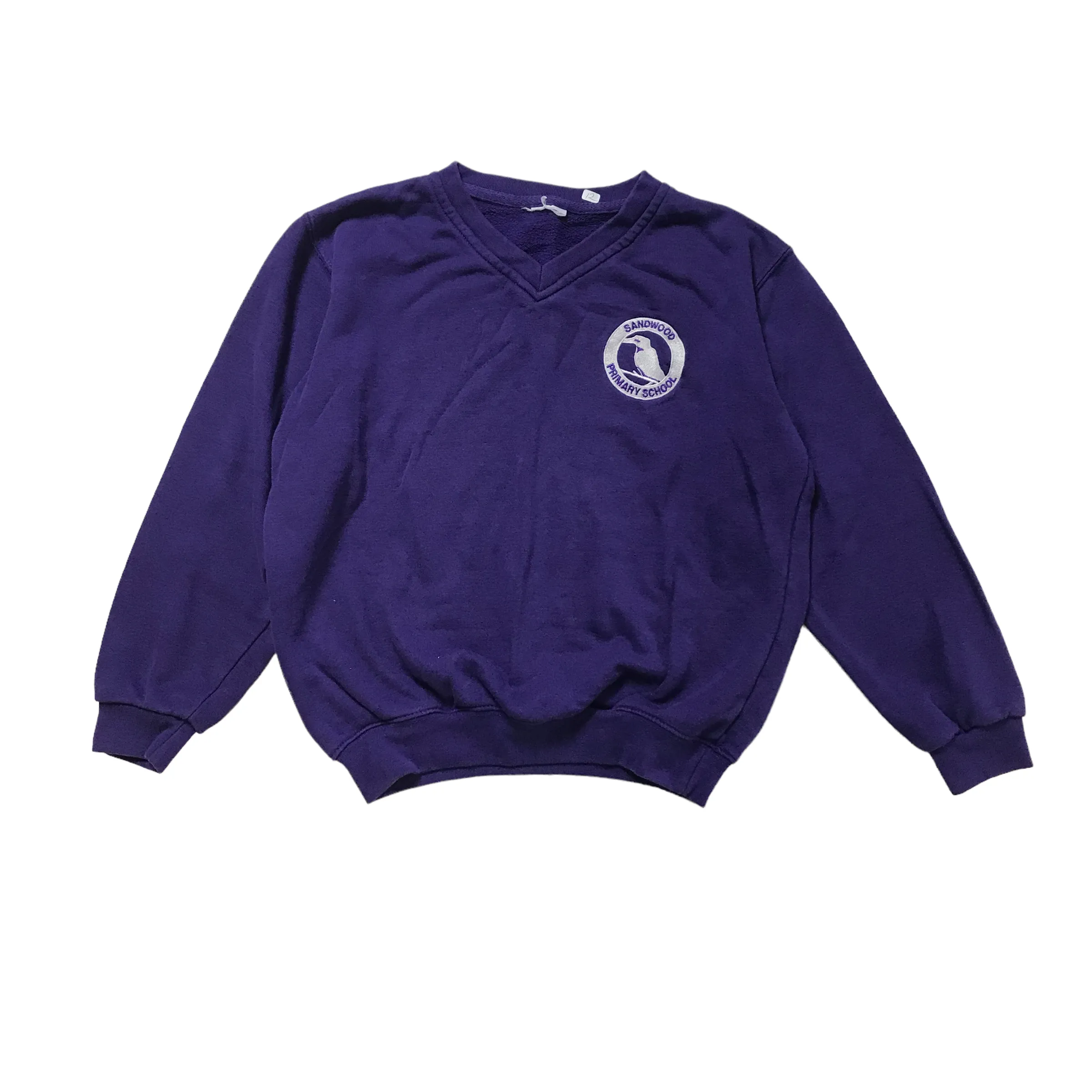 *Sandwood Primary Purple V-neck Sweatshirt