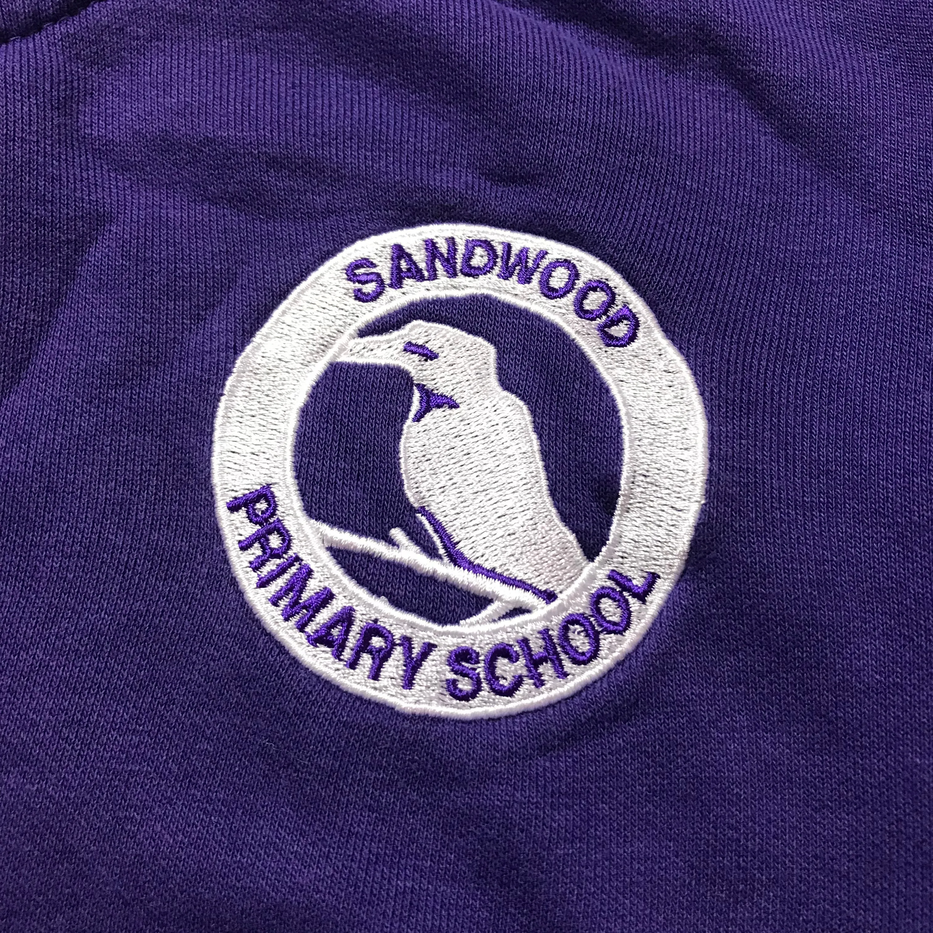*Sandwood Primary Purple V-neck Sweatshirt
