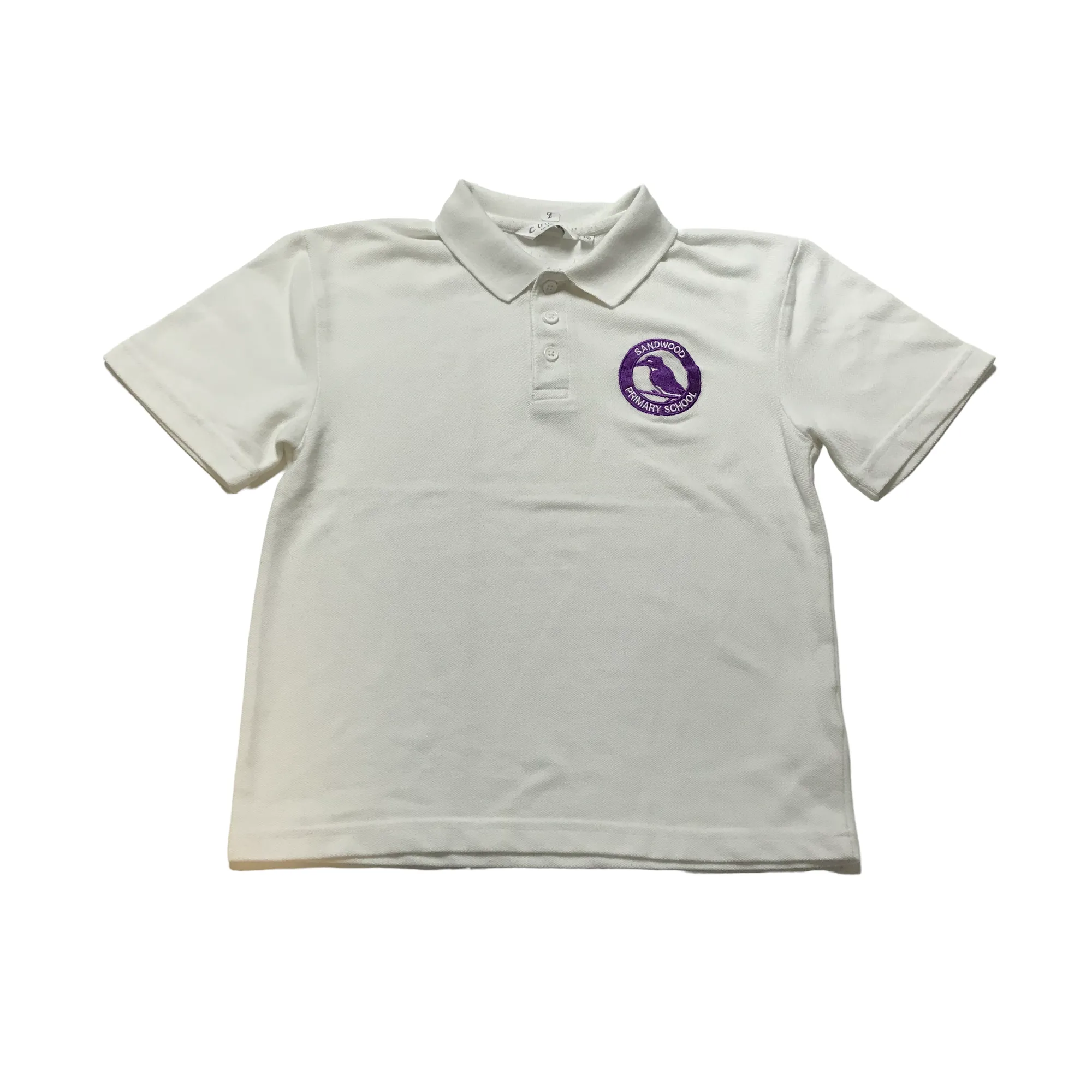*Sandwood Primary White Polo Shirt