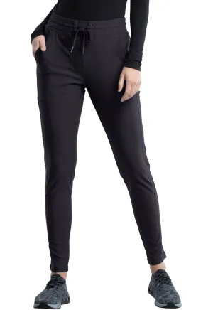 Scrub Pants - Cherokee Women's Form Mid Rise Tapered Leg Drawstring Pant - Pewter, CK095