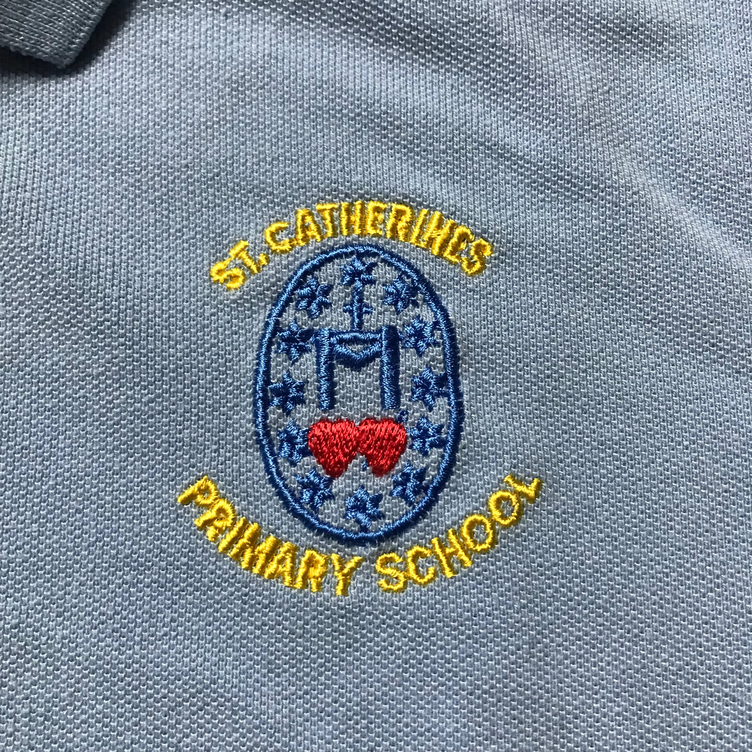 *St Catherines Primary Light Blue Polo Shirt
