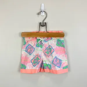 Vintage Little Brooke Neon Fish Shorts 3T