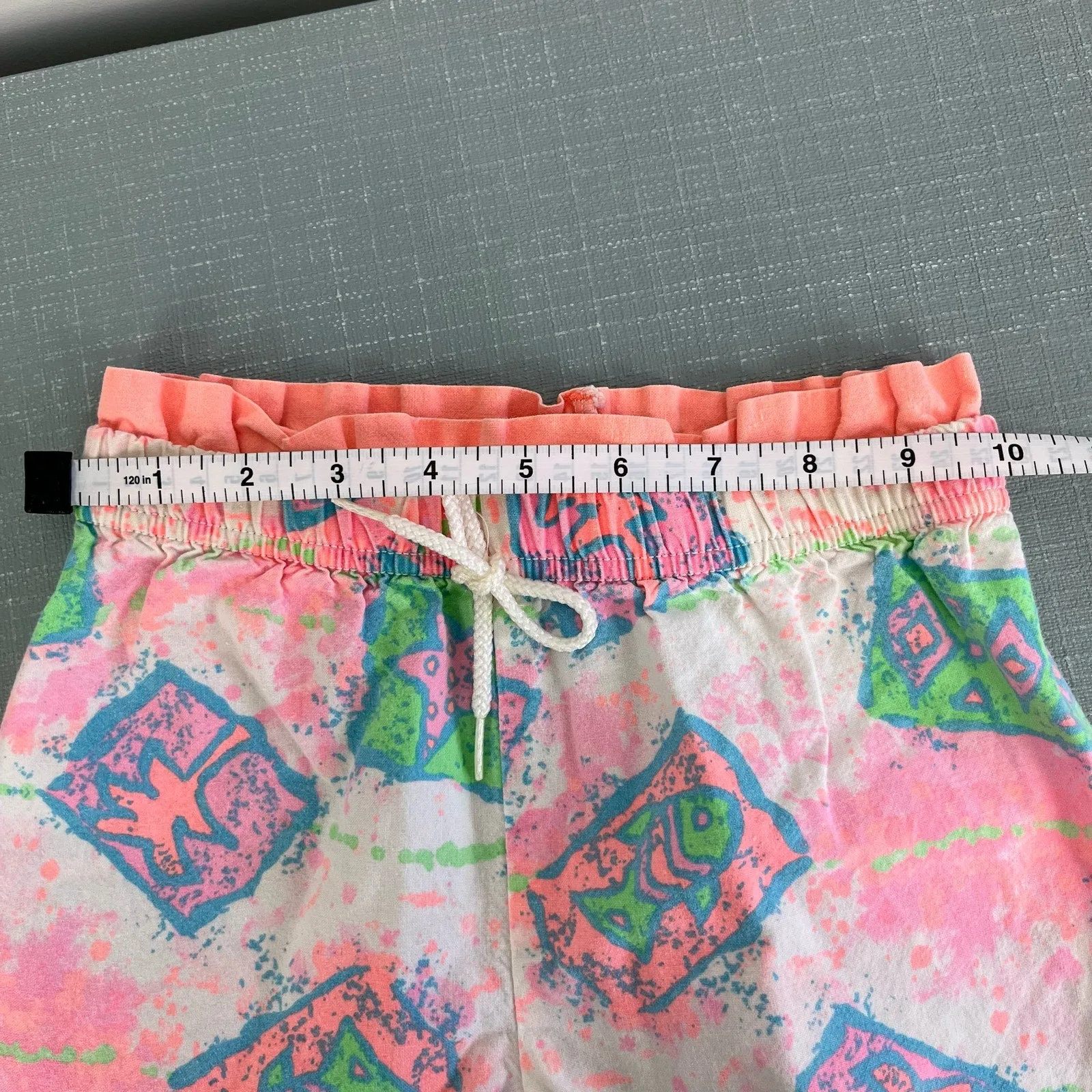 Vintage Little Brooke Neon Fish Shorts 3T