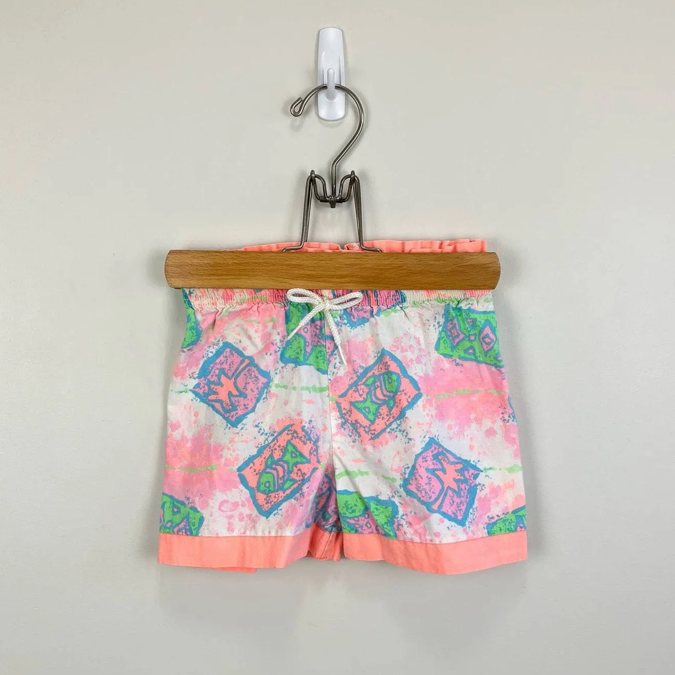 Vintage Little Brooke Neon Fish Shorts 3T