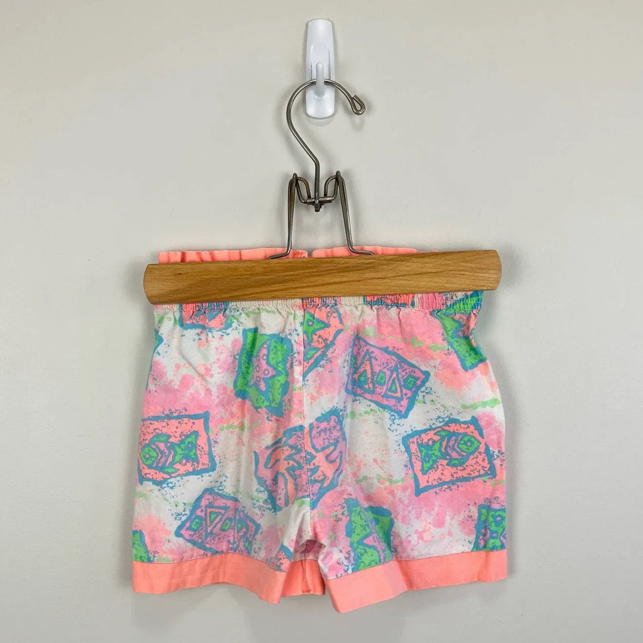 Vintage Little Brooke Neon Fish Shorts 3T