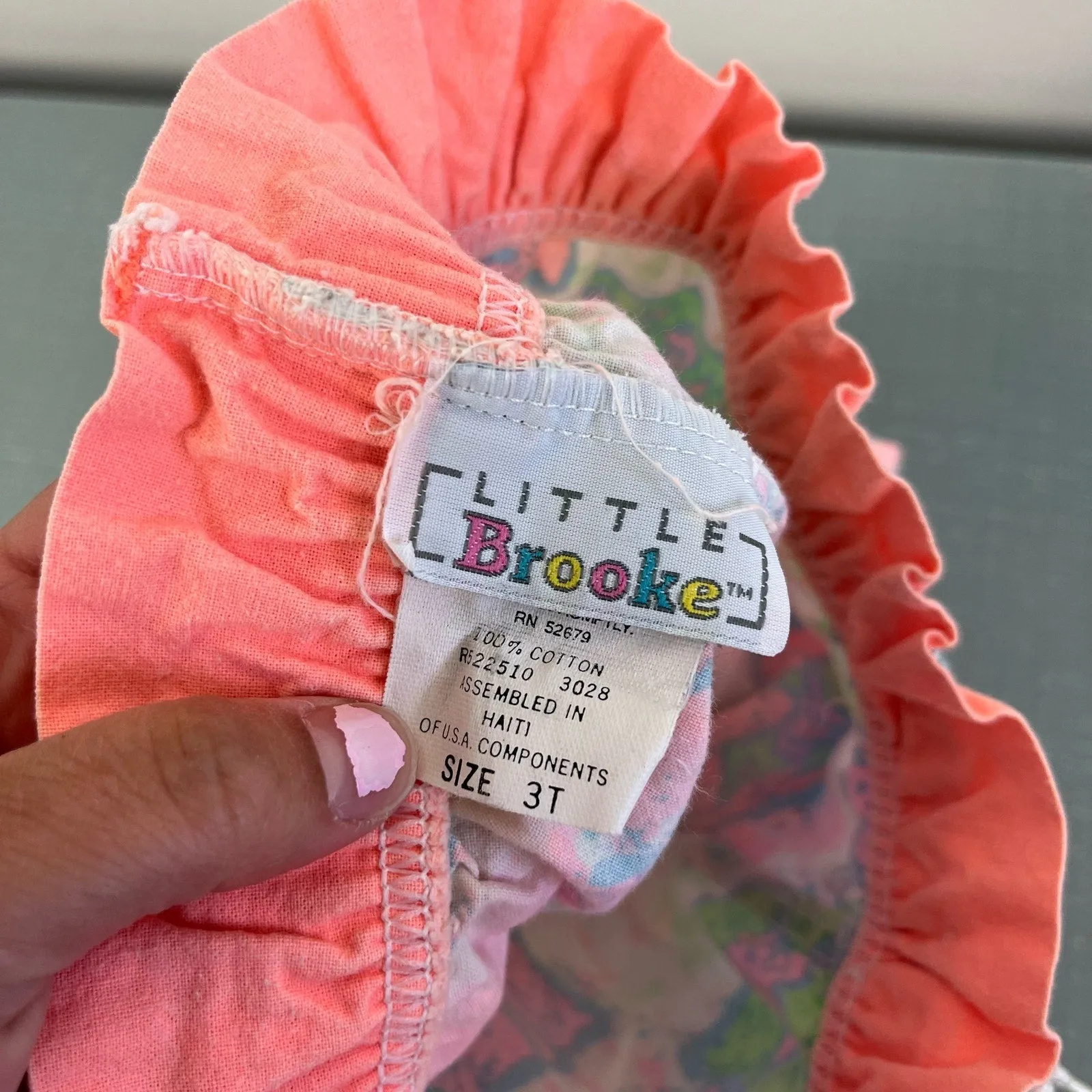 Vintage Little Brooke Neon Fish Shorts 3T