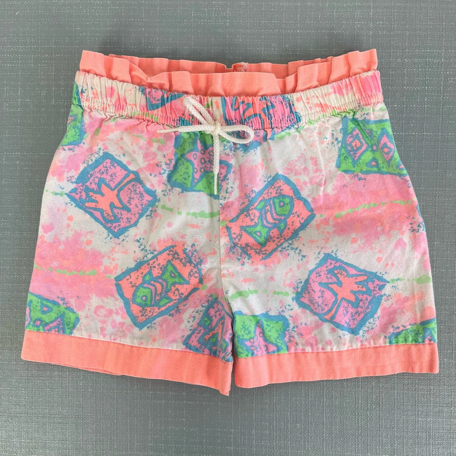 Vintage Little Brooke Neon Fish Shorts 3T